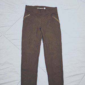 BetaBrand Black Moto Dress Pants Skinny Leg